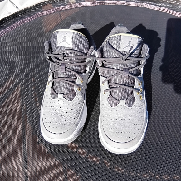 Jordan Gray and Gold Athletic Shoes - Picture 5 of 7